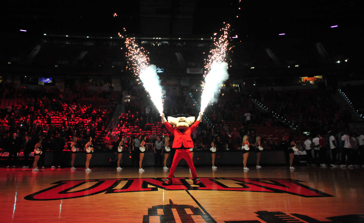 Hey Reb! firing sparklers at center court